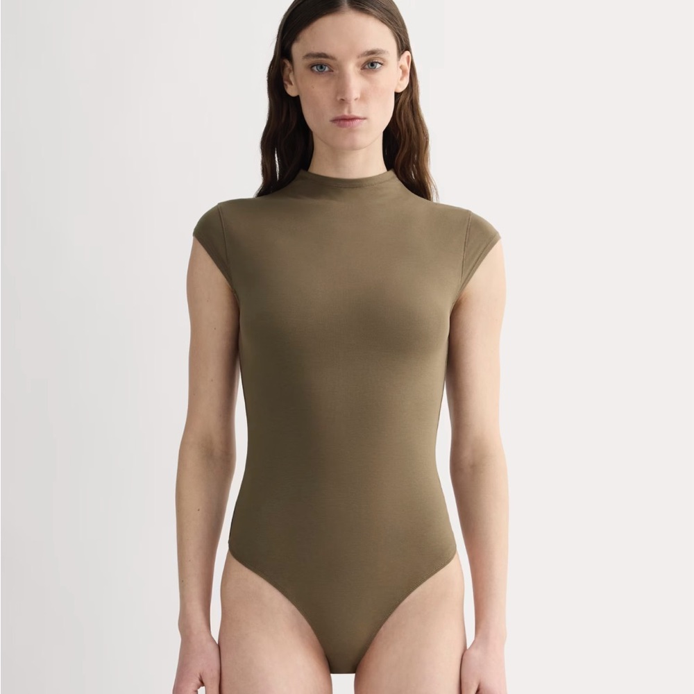 Everlane The Form Funnel-Neck Bodysuit